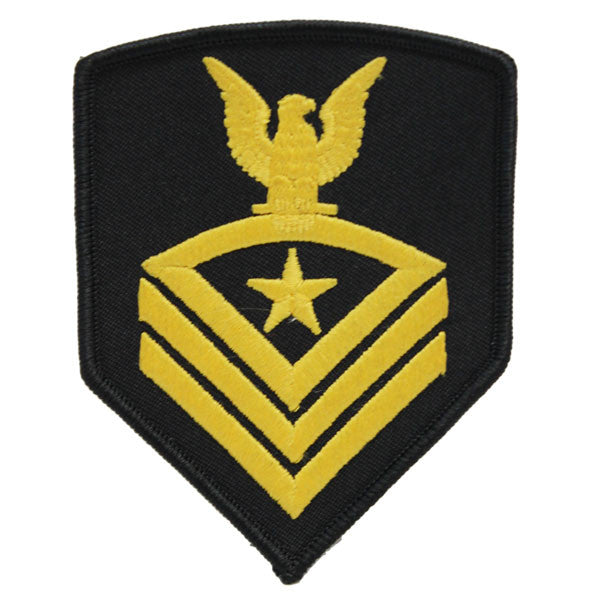 USNSCC - CPO (Black) Sea Cadet Rating Badge Female (Gold on Black)