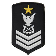 NLCC - Ship's Leading Petty Officer NLCC Cadet Rating Badge Female (White on Black)