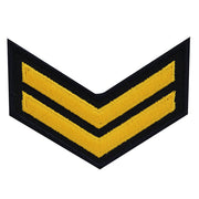 USNSCC - E-2 (2 Stripes) Sea Cadet Rating Badge Male (Gold on Black)
