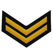 USNSCC - E-2 (2 Stripes) Sea Cadet Rating Badge Female (Gold on Black)