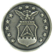 Civil Air Patrol Button: 36 ligne silver oxidized