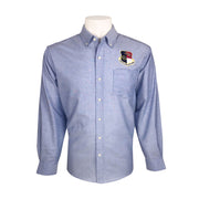 Civil Air Patrol Leisure Shirt: Male Long Sleeve (Oxford Blue) with Wing/Region Emb