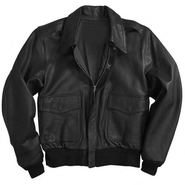 Civil Air Patrol: A2 Black Leather Jacket, soft goat skin
