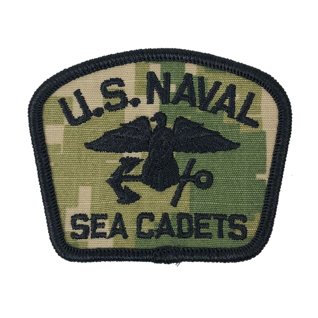 USNSCC - Naval Sea Cadets Cap Device Black on Type III Embroidered ...