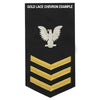 Navy E6 MALE Rating Badge: Special Warfare Boat Operator - blue