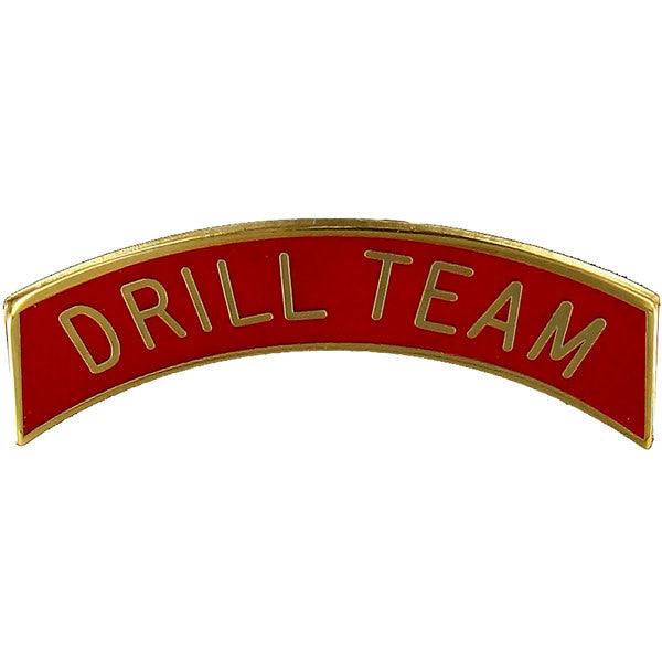Army ROTC Arc Tab: Drill Teamed - gold plated