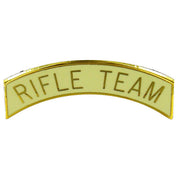 Army ROTC Arc Tab: Rifle Team - gold plated