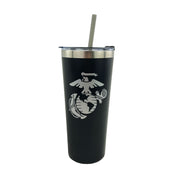 Marine Corps Black Stainless Steel Spirit Cup