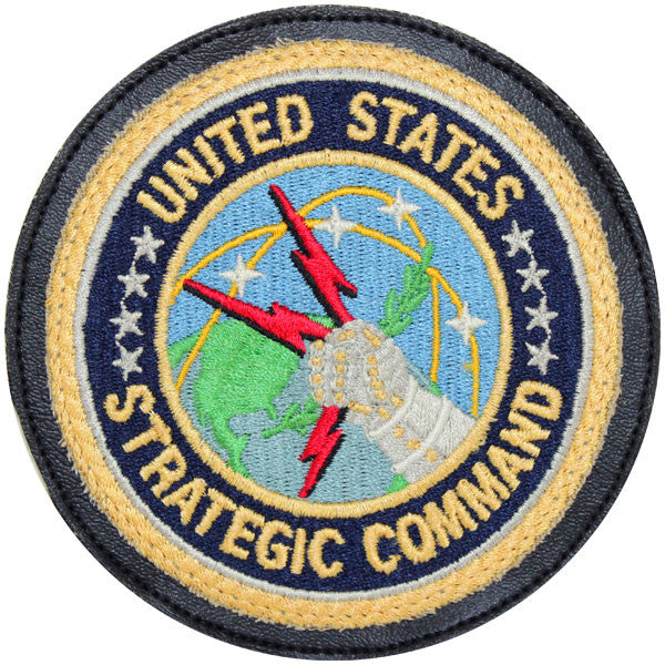 Patch: United States Strategic Command - leather with hook closure