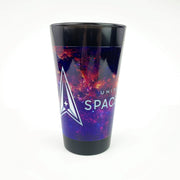 US Space Force Black Pint Glass