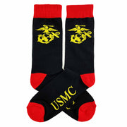 U.S. Marine Corps Custom Woven Crew Socks with Logo
