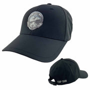 Top Gun Helmet Ball Cap with Adjustable Strap - Black