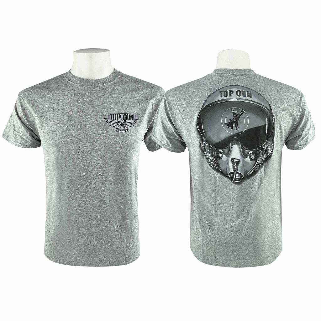 Top Gun Helmet T-Shirt - Gray XXL