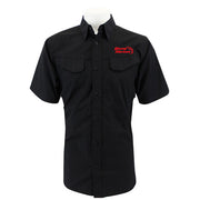 Young Marines Tru-Spec Field Shirt Black Short Sleeve w/ Red Stack Logo