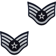 Air Force Embroidered Chevron: Staff Sergeant - small color
