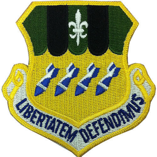 Air Force Patch: Second Bomb Wing - color with hook closure