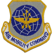 Air Force Patch: Air Mobility Command - color with hook closure