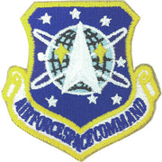 Air Force Patch: Air Force Space Command - color with hook closure.