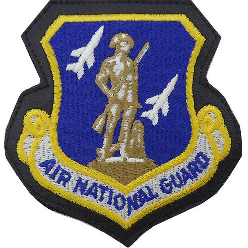 Air Force Patch: Air National Guard - leather with hook closure