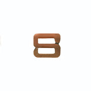 NO PRONG Ribbon Attachments: Letter S - bronze