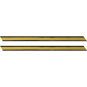 Army Service Stripe: Gold Embroidered on Blue - male, set of 1