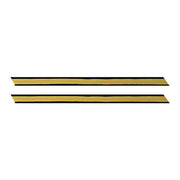 Army Service Stripe: Gold Embroidered on Blue - female, set of 1
