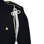 Army Shoulder Cord: 2720 White Rayon with Brass Tip