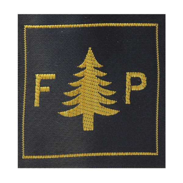 CAP Shoulder Patch: WWII U.S. F & P Letters with Pine Tree 2