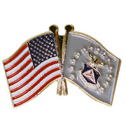 Civil Air Patrol Lapel Pin: US Flag with CAP Flag