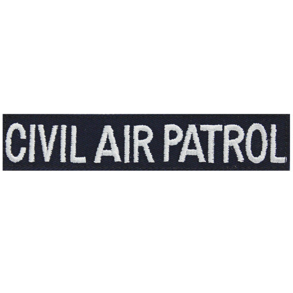 Civil Air Patrol Tape: Civil Air Patrol with black hook closure for Fleece jacket (New Insignia)