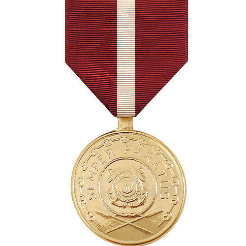 Full Size Medal: Coast Guard Good Conduct - 24k Gold Plated