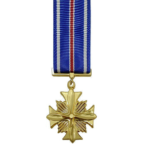Miniature Medal- 24k Gold Plated: Distinguished Flying Cross