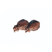 NO PRONG Ribbon Attachments: Two Oak Leaf Clusters Mounted on a Bar - bronze