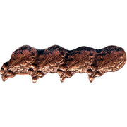 NO PRONG Ribbon Attachments: Four Oak Leaf Clusters Mounted on a Bar - bronze