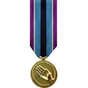 Miniature Medal: Humanitarian Service - 24k Gold Plated