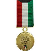 Miniature Medal: Kuwait Liberation Government of Kuwait - 24k Gold Plated