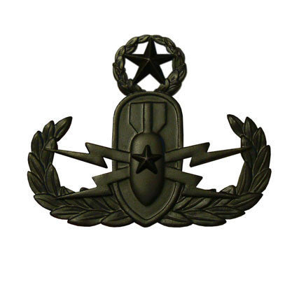 Army Badge: Master Explosive Ordnance Disposal - black metal