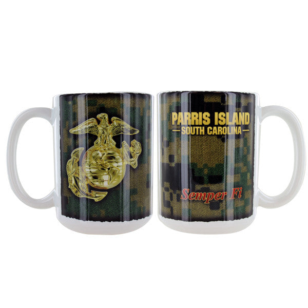 Marine Corps Mug -  Parris Island Semper Fi