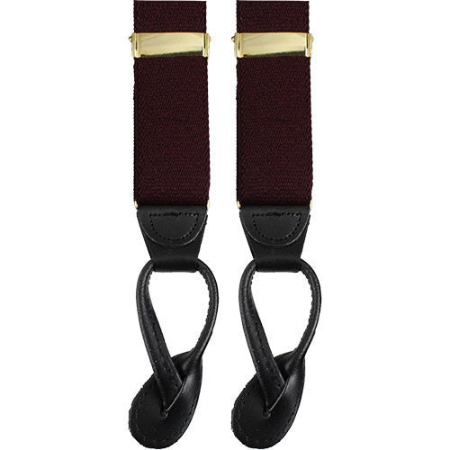 Army Suspenders: Medical - leather ends