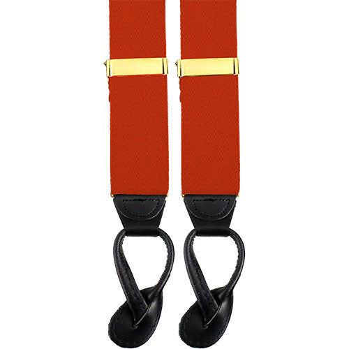 Army Suspenders: Signal - leather ends
