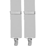 Air Force Suspenders with Clip Ends - white