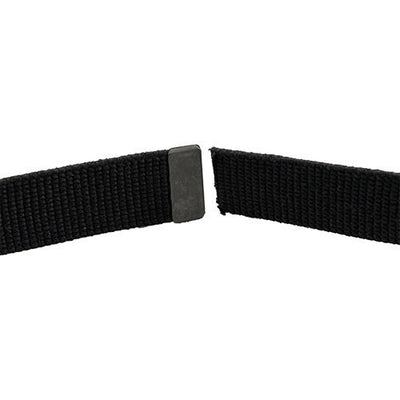Genuine U.S. Army Belt – Black Elastic With Brass Buckle & Tip, Extra Long (Male)