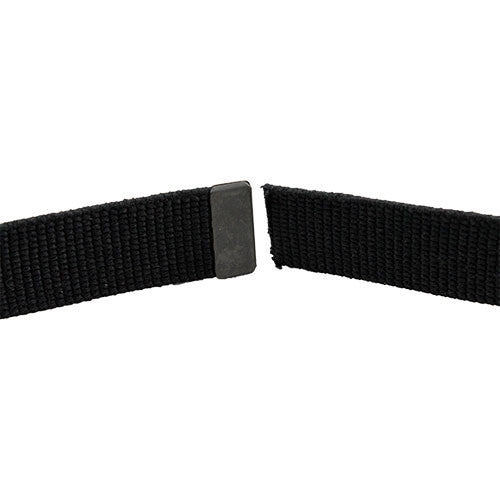 Army Belt: Black Cotton with Army Black Tip - male