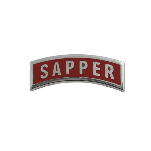 Army Sapper Enameled Metal Miniature Tab