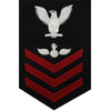 Navy E6 MALE Rating Badge: Aviation Ordnanceman - blue