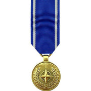 Miniature Medal- 24k Gold Plated: NATO Medal