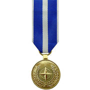 Miniature Medal- 24k Gold Plated: NATO Kosovo Medal