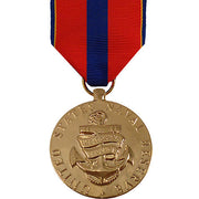 Full Size Medal: Navy Reserve Meritorious Service - 24k Gold Plated