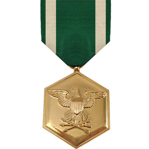 Full Size Medal: Navy and Marine Corps Commendation - 24k Gold Plated