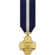 Miniature Medal- 24k Gold Plated: Navy Cross